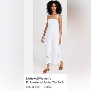 Madewell Women’s Embroidered Tie-Back Size 6